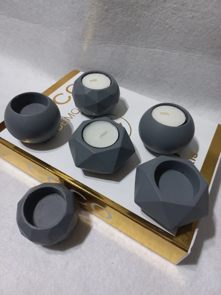 6 LI ALÇI SAKSI MUMLUK SETİ RANDOM - Resim 2