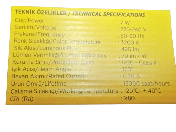 CATA CT 5212 Siyah Kasa Kuğu Ledli Duvar Apliği 6W 3200K Günışığı - 4