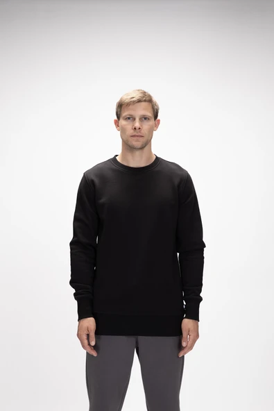 Bad  Bear Corner Crewneck Erkek Sweatshirt Siyah ürün görseli 1