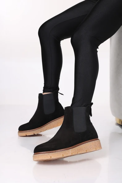 Hakiki Deri Kürklü  Kadın Klasik Bot 657KZA2501 ürün görseli