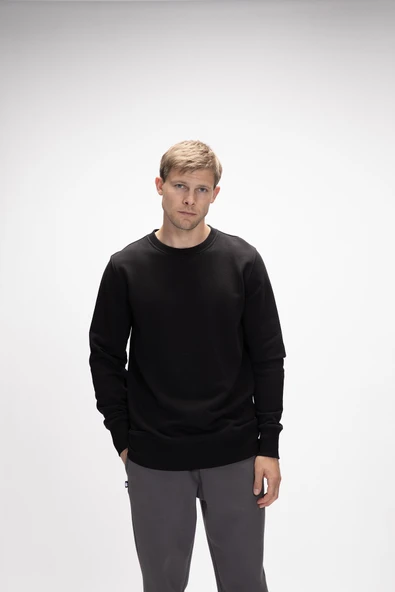 Bad  Bear Corner Crewneck Erkek Sweatshirt Siyah - Resim 2