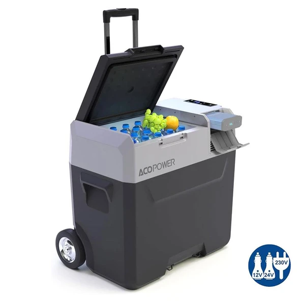 Acopower PX50 12/24/220Volt 50Litre Kompresörlü Tekerlekli Outdoor Oto Buzdolabı (Akü Dahil Değildir) ürün görseli