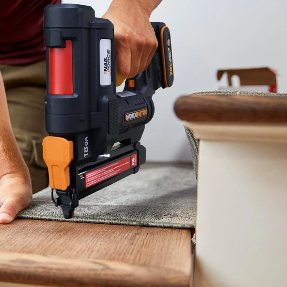 WORX WX844.9 20Volt 16-40mm Profesyonel Şarjlı Zımba Makinesi + 2700 Adet Yedek Zımba (Akü Dahil Değildir) - Resim 4