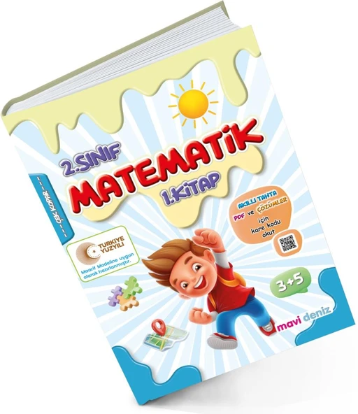Mavi Deniz 2026 2. Sınıf Matematik 1. Kitap Güncel Müfredat ürün görseli