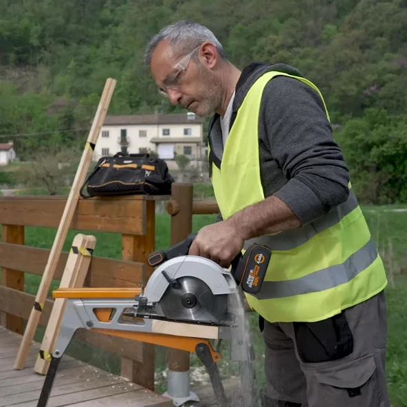 WORX WX526.9 20Volt 165mm Profesyonel Şarjlı Daire Testere (Akü Dahil Değildir) - Resim 4