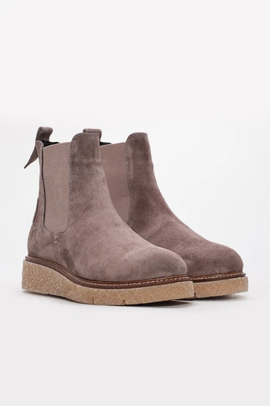 Hakiki Deri Kürklü  Kadın Klasik Bot 657KZA2501 - Resim 10