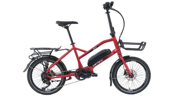 Carraro Duty 20 HD Fren Alivio 9 Vites 20 Jant Elektrikli Bisiklet Krom Kırmızı 41 Kadro - 1