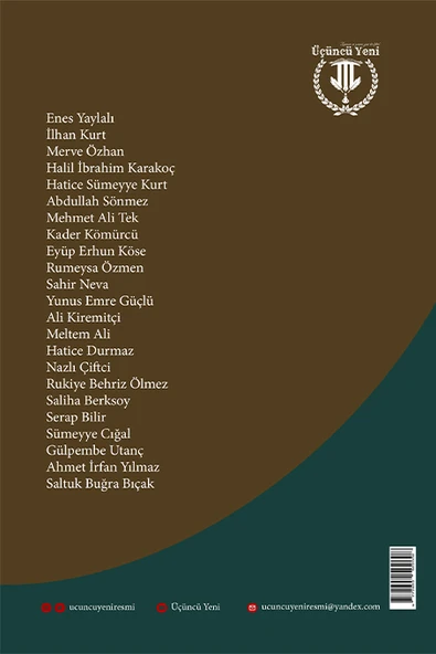 Üçüncü Yeni Dergi 41.Sayı Temmuz-Ağustos-Eylül 2025 - Resim 2