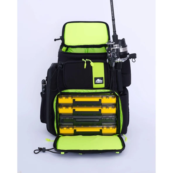 Fubelo Chap Balıkçı Çantası (Siyah) - Resim 5