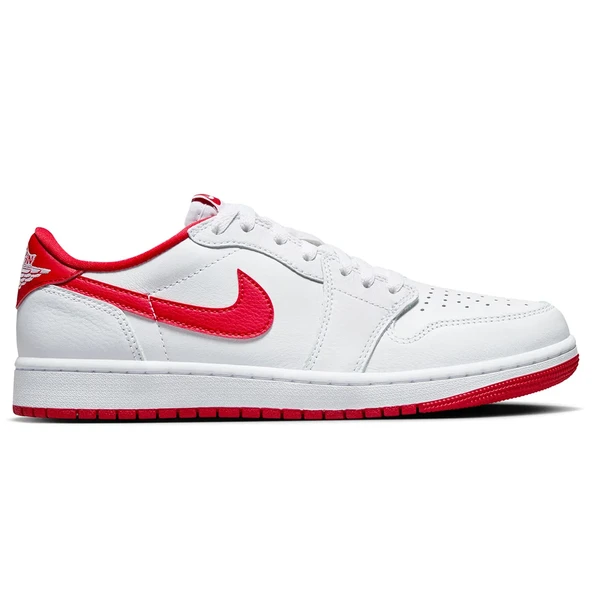 Nike Air Jordan 1 Retro Low Og Erkek Beyaz Sneaker Ayakkabı CZ0790-161 - Resim 4