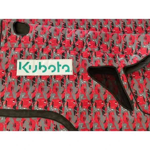 Kubota 6040-7040 Bahçe Narrov Traktör Kaporta Branda ve Koltuk Kılıfı Seti - 8