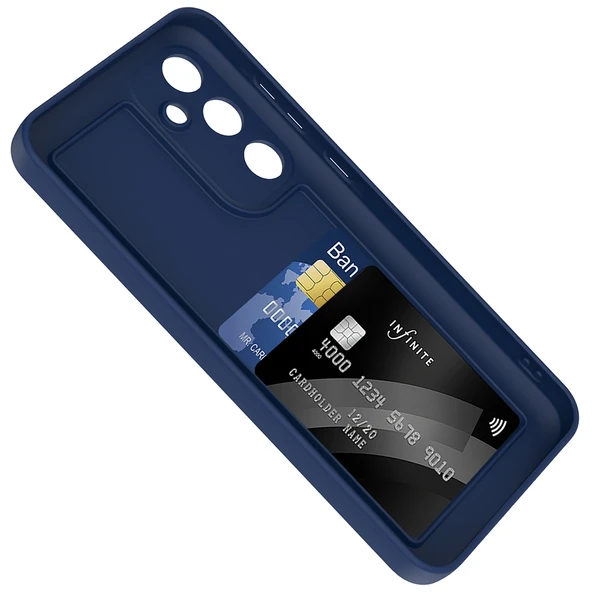 Samsung Galaxy A36 Kılıf Kamera Korumalı Kartlık Hazneli Vitra Kapak - Resim 8