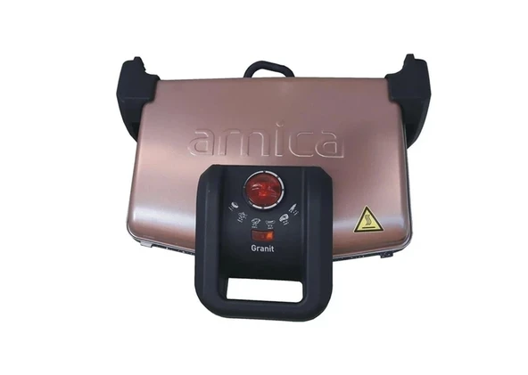 Arnica Ayvalık Granit Izgaralı GH26124 Rose 1750 W Tost Makinesi - Resim 5