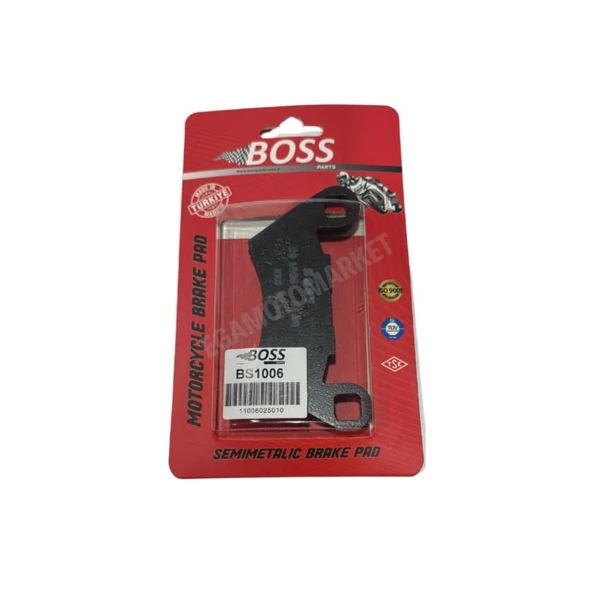 RKS Vieste 249 Arka Fren Balatası Boss  Yerli Üretim BS10062 ürün görseli 1