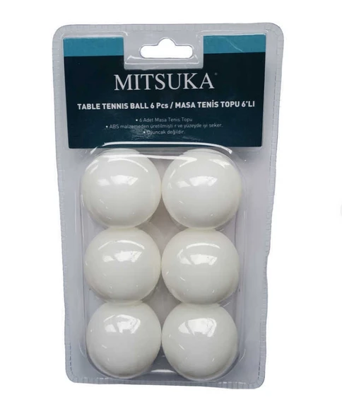 Mitsuka Masa Tenis Top 6`Lı Kart 40Mm - (Tt0103-1) Abs Materyal - 1