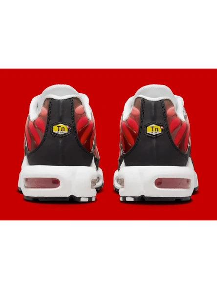 Nike Air Max Plus White Black University Red Unisex Spor Ayakkabı - (HM9611-100) - Resim 2