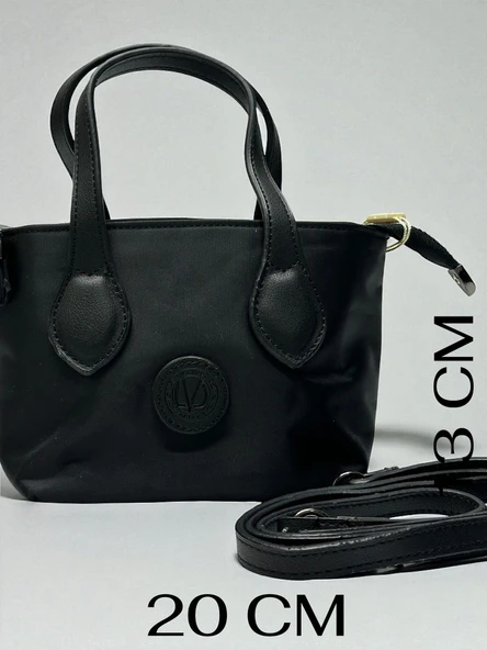 Levidor Saten Kumaş El Ve Kol Çantası Omuz Çantası VS.BLKT.0587 - Resim 2