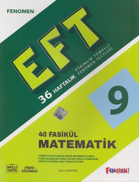 Fenomen 9. Sınıf EFT Matematik ( 40 Fasikül ) ürün görseli 1