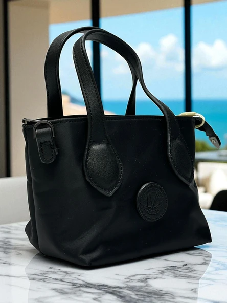 Levidor Saten Kumaş El Ve Kol Çantası Omuz Çantası VS.BLKT.0587 - Resim 3