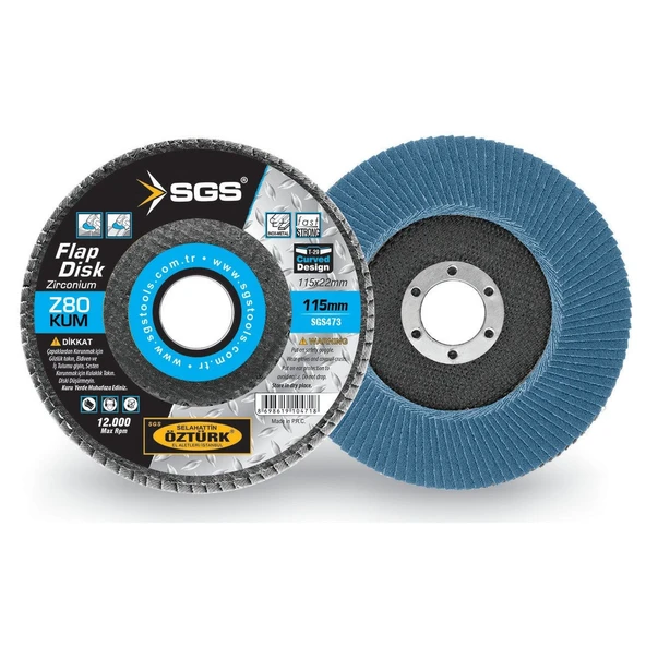 SGS 115mm Flap Disk 80 Kum ( Zirconium ) SGS473 ürün görseli