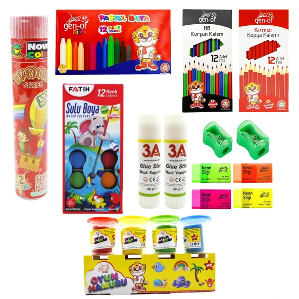 Gen-Of 1. Sınıf Kırtasiye Seti 14 Parça BTS2025-7 ürün görseli