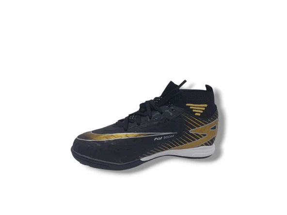 Twıngo 600 Erkek Çocuk Siyah Altın Çoraplı Halı Saha Ayakkabı - 3