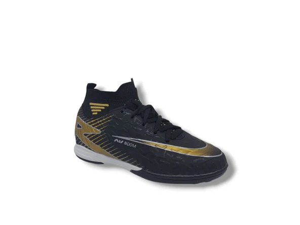 Twıngo 600 Erkek Çocuk Siyah Altın Çoraplı Halı Saha Ayakkabı - 2