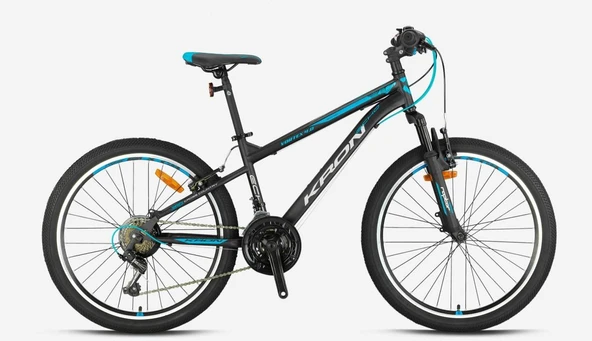 Kron VORTEX 4.0 26 Jant 21 Vites V-Fren Çelik Dağ Bisikleti Siyah Mavi Kron Vitesli Bisiklet - Resim 2