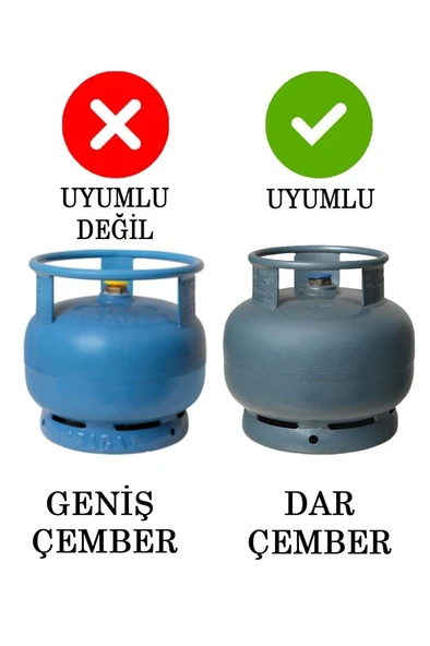 38 Cm Döner Başlıklı Kadayıf Künefe Balık Pişirme Ocağı Dar Çember Tüp - Resim 3