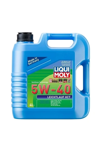 Liqui Moly Leichtlauf Hc7 5w/40 Tam Sentetik Motor Yağı 4 Lt (1382) ürün görseli 1