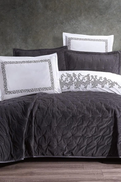 Çeyiz Diyarı Stella 10 Parça Çeyiz Seti Antrasit ürün görseli