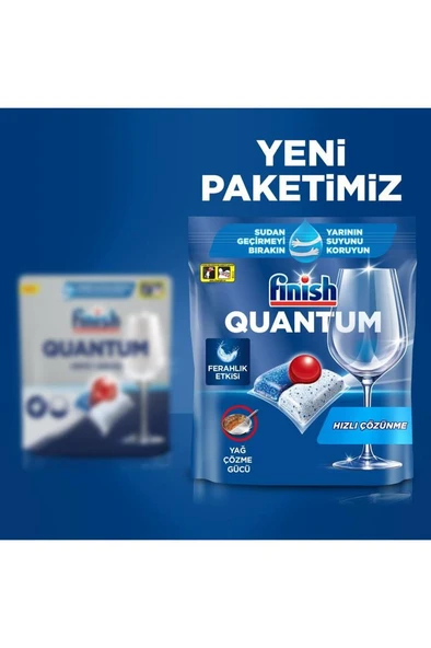 Finish Quantum Hepsi Bir Arada 40 Yıkama Bulaşık Makinesi Tableti - 7