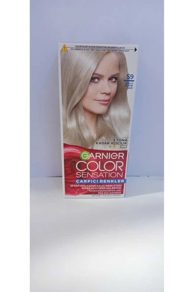 Garnier Color Sensatıon S9 Küllü Platin Sarı Krem Saç Boyası 40 ml. ürün görseli