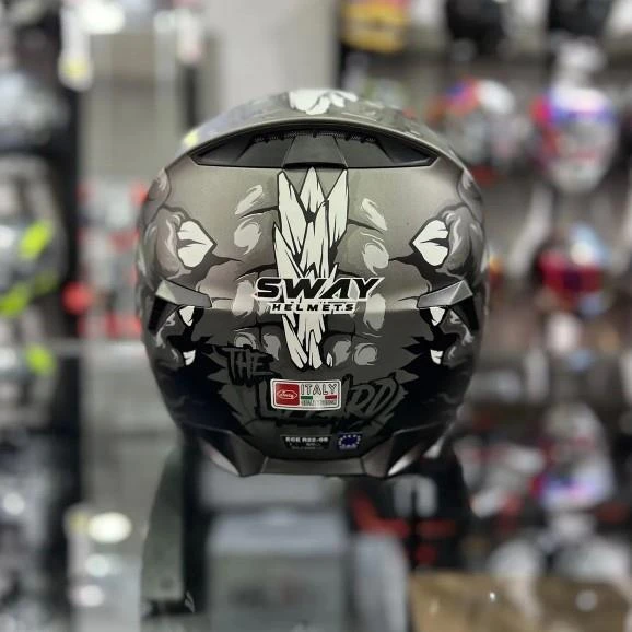 Sway 820 Full Face Aynalı Vizör Kapalı Motosiklet Kaskı L Beden Xamuraı - Resim 5