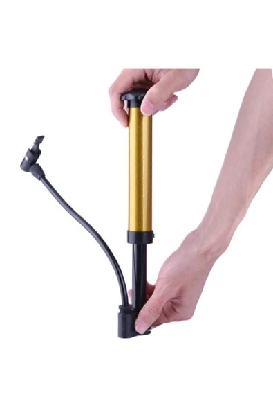 Bisiklet Pompası Bisiklet El Hava Pompası Lastik Top Şişirme Iğne Hediye ürün görseli 1