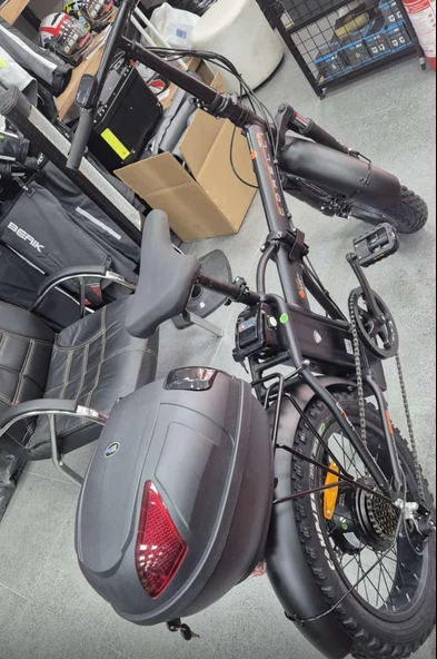 Elektrikli Bisiklet -motosiklet E-bike arka çanta Kilitli Siyah Kilitli e-bike port çanta 19 litre - 9