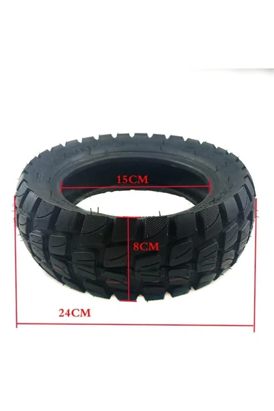 255x80 (80X65-6) 10 Inç Scooter Dış Lastik Elektrikli Scooter Oof Road 255 x 80 cm Dış Lastik - 3
