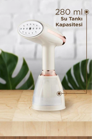 KY-003 Beyaz Buharlı Kırışık Giderici 1500w Taşınabilir Seyahat boy dikey ütü - Resim 2