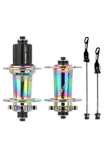 Hassns Pro 7 Rainbow Bisiklet Göbek Seti Ön Arka Kaset Göbek Seti 32 Delik 6 Vida Qr Mandal - 6