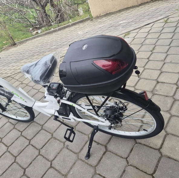 Elektrikli Bisiklet -motosiklet E-bike arka çanta Kilitli Siyah Kilitli e-bike port çanta 19 litre - 10