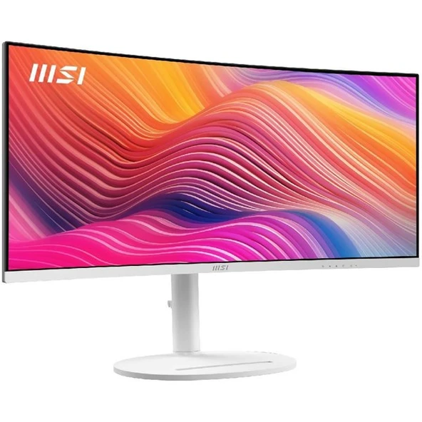 MSI 34" IPS MODERN MD342CQPW 1MS 120HZ HDMI-DP KAVISLI GAMING MONİTÖR 3440X1440 BEYAZ - Resim 3
