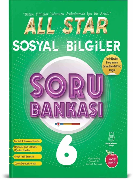 Newton 6.Sınıf All Star Sosyal Bilgiler Soru Bankası Yeni ürün görseli