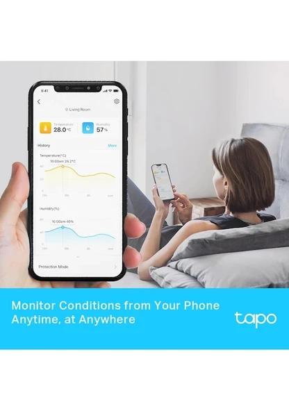 Tp-lınk Tapo T315, Akıllı Sıcaklık Ve Nem Monitörü - Resim 3