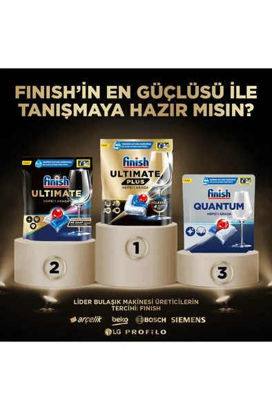 Finish Ultimate Hepsi Bir Arada 85 Kapsül Bulaşık Makinesi Deterjanı Tableti - 6