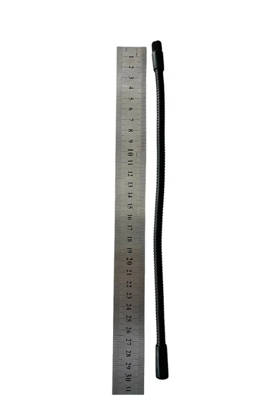 Metal Spiral Hortum (30cm-8mm) Siyah Masa lambası Aplik vb için (M10) - Resim 3