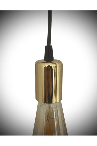 Sarkıt Lale Duy (Gold Renk) (AMPUL DAHİL DEĞİLDİR) 70cm Plastik - Resim 2