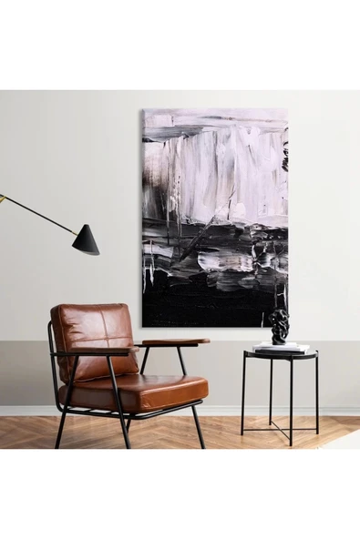 Beyazdan Siyaha Kanvas Tablo ürün görseli