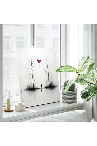 Şehirde Yağmur Kanvas Tablo - Resim 3