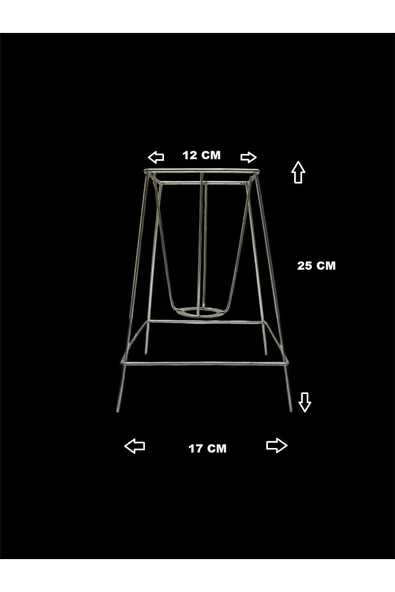 Masa Lambası İskelet Teli 3mm Paslanmaz Galvaniz Metal (2 Metre Arapuarlı Duy Dahil) - 2