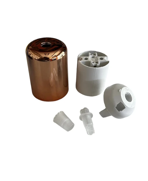 Duy Lalesi ve E27 Duy (Bakır Renk) Plastik (2 ADET) - 4